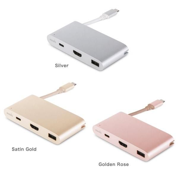 Moshi USB-C 3.1 Multiport Adapter, Satin Gold