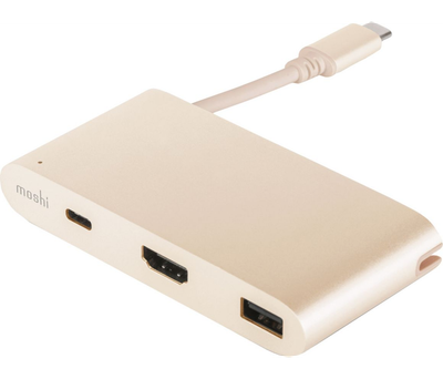 Moshi USB-C 3.1 Multiport Adapter, Satin Gold