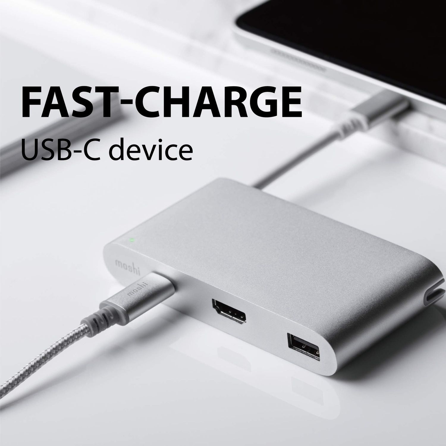 Moshi USB-C 3.1 Multiport Adapter, Silver