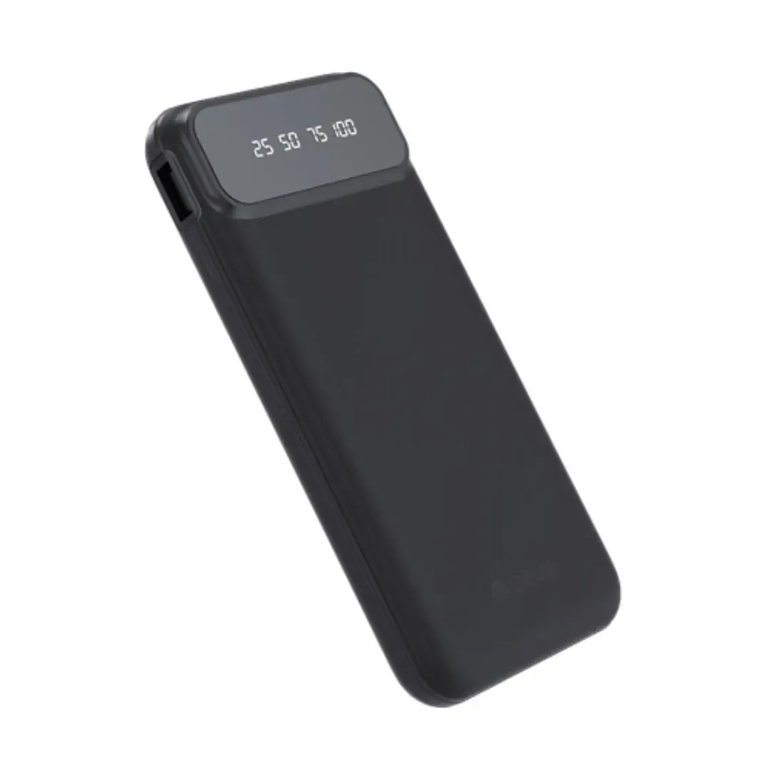 Devia Kintone Build-In 4 Cables 10,000mAh, Black