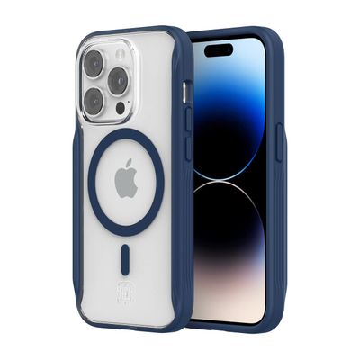 Incipio iPhone 14 Pro AeroGrip for MagSafe, Midnight Navy/Clear