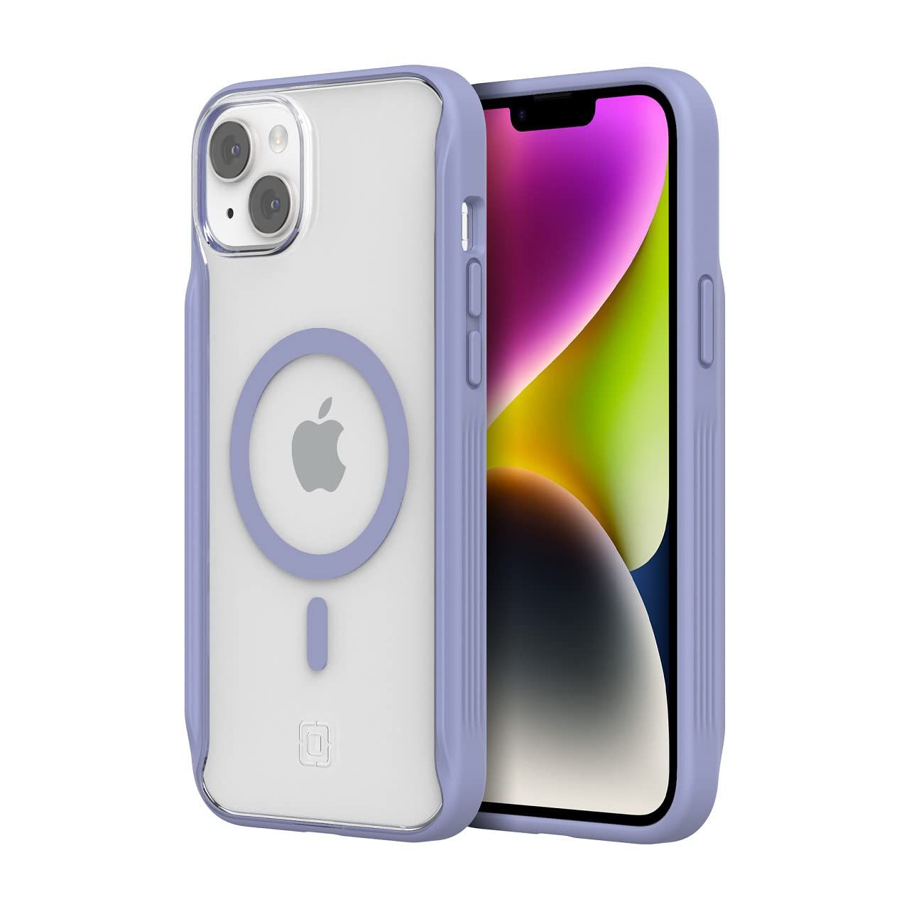 Incipio iPhone 14 Plus AeroGrip for MagSafe, Misty Lavender/Clear