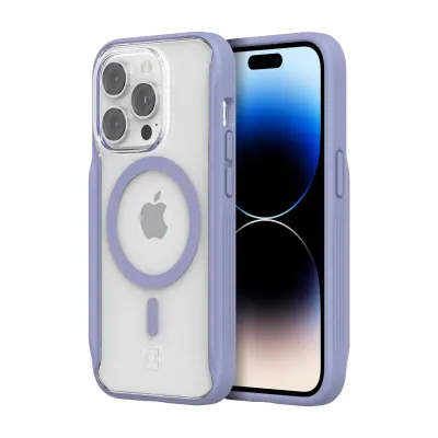 Incipio iPhone 14 Pro AeroGrip for MagSafe, Misty Lavender/Clear