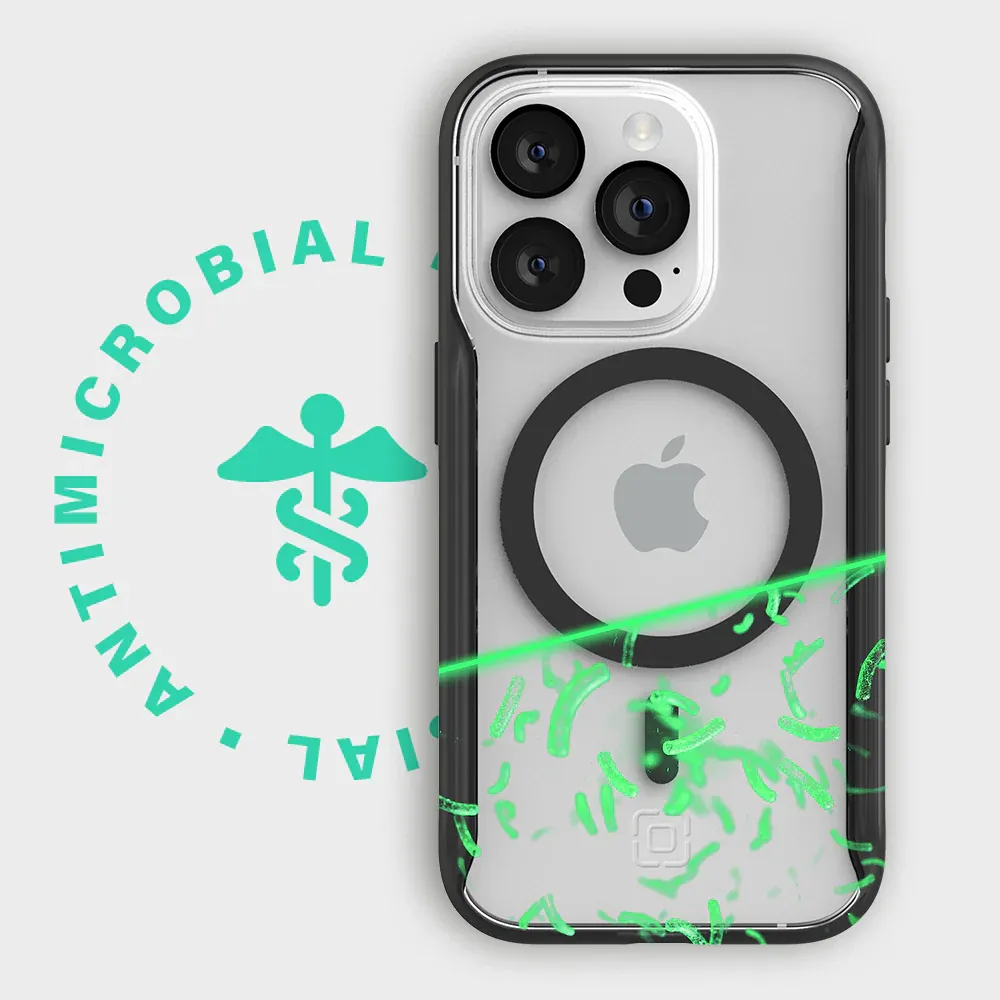 Incipio iPhone 14 Pro AeroGrip for MagSafe, Black/Clear