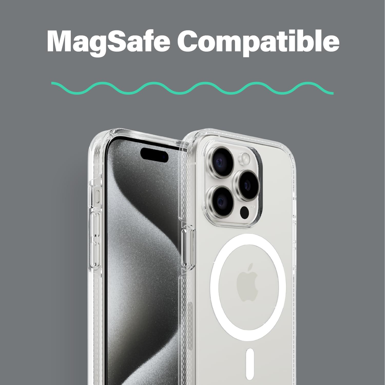 Incipio iPhone 14 Plus Grip for MagSafe, Clear