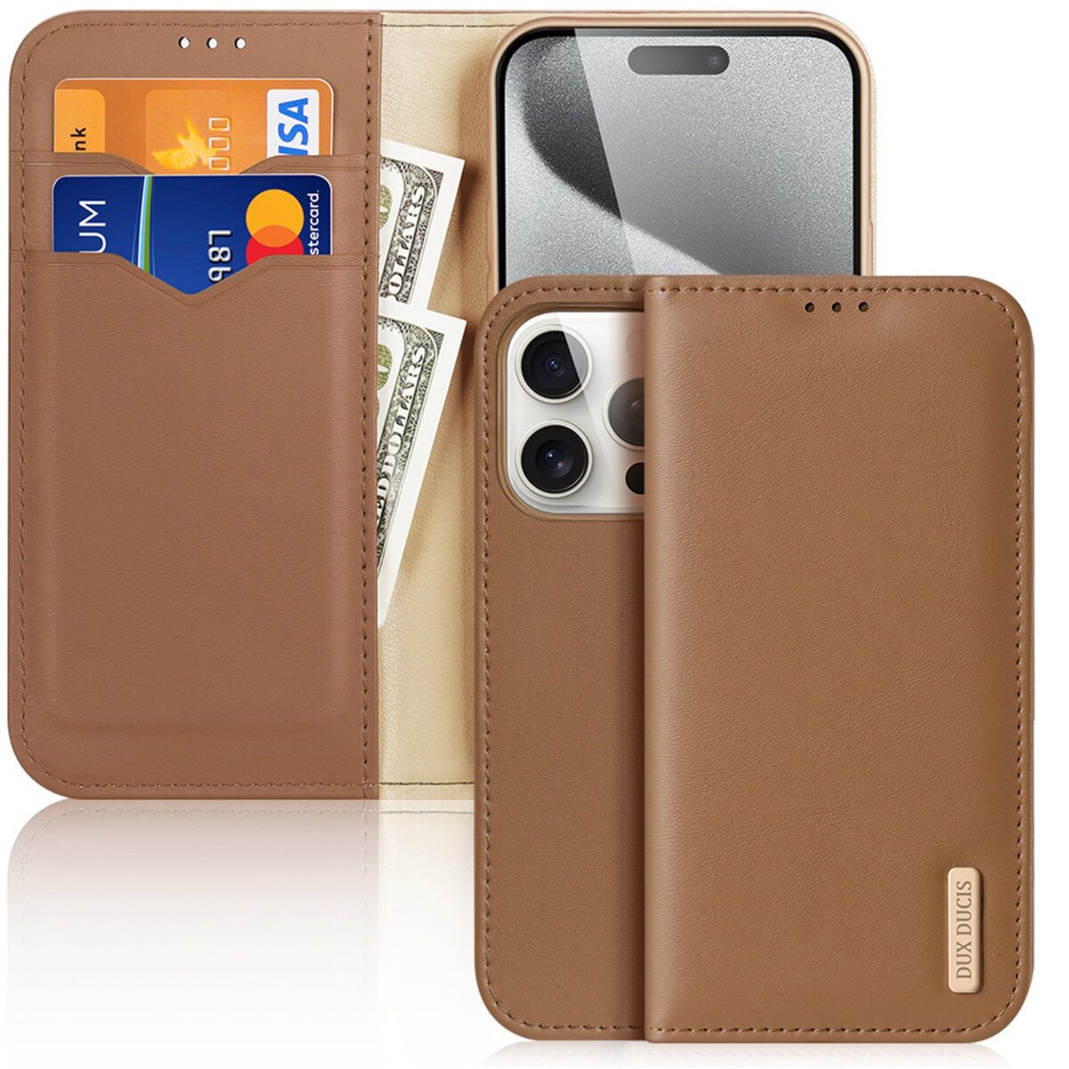 Dux Ducis iPhone 15 Pro Max Hivo, Brown