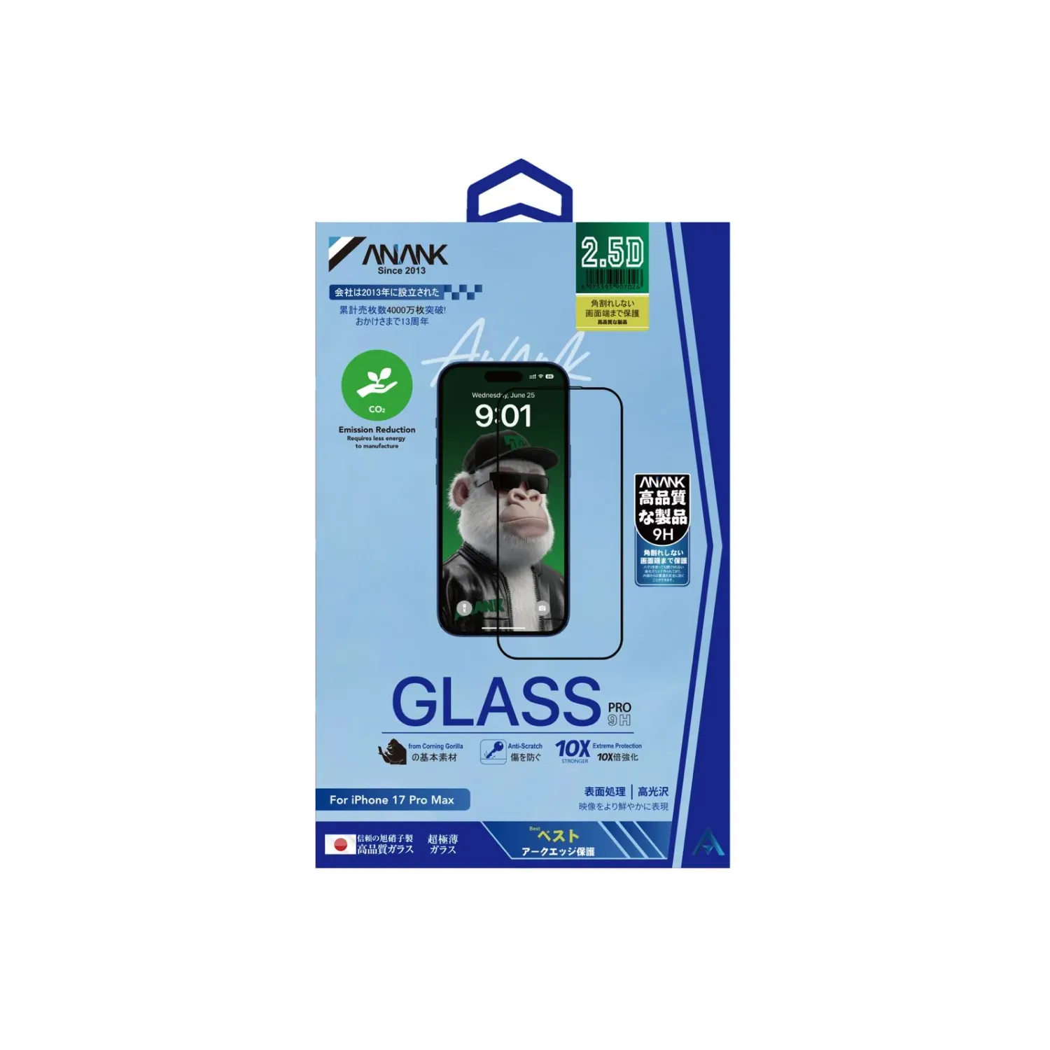 Anank iPhone 16 Plus/15 Plus 2.5D T.Glass ,Clear