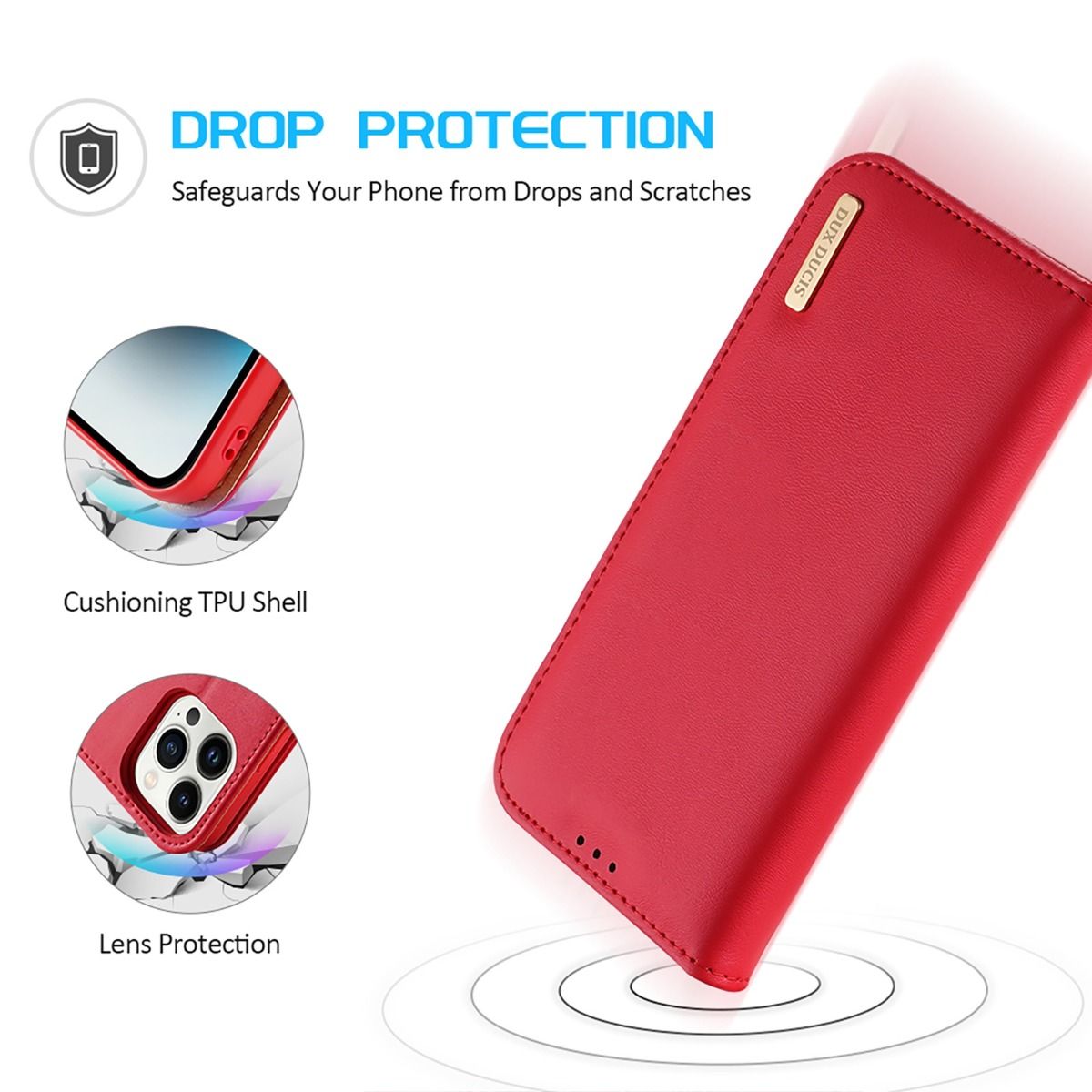 Dux Ducis iPhone 15 Pro Hivo, Red