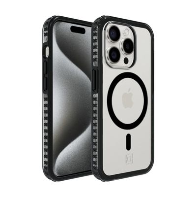 Incipio iPhone 15 Pro Grip for MagSafe, Black/Clear