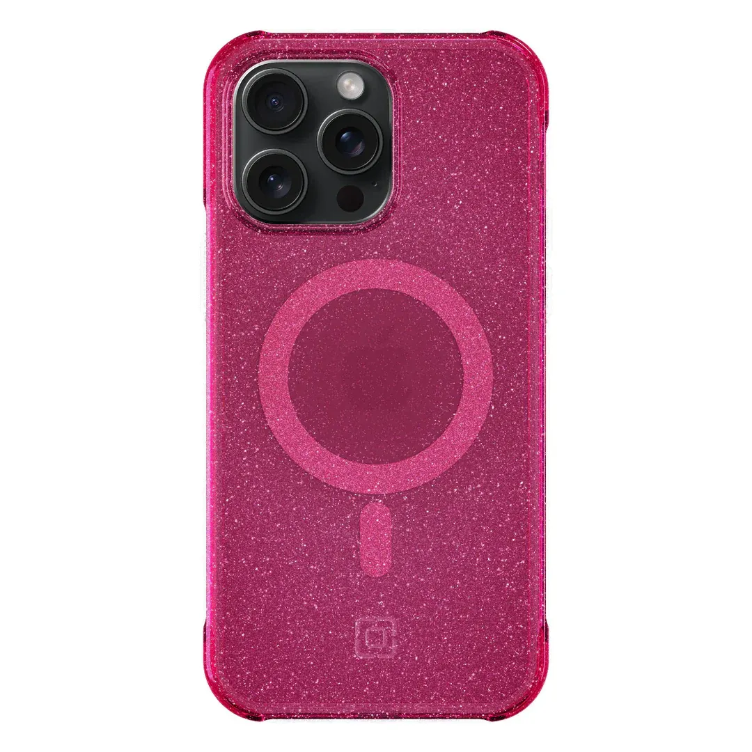 Incipio iPhone 15 Pro Max Forme Protective Case with MagSafe, Pop Pink Glitter