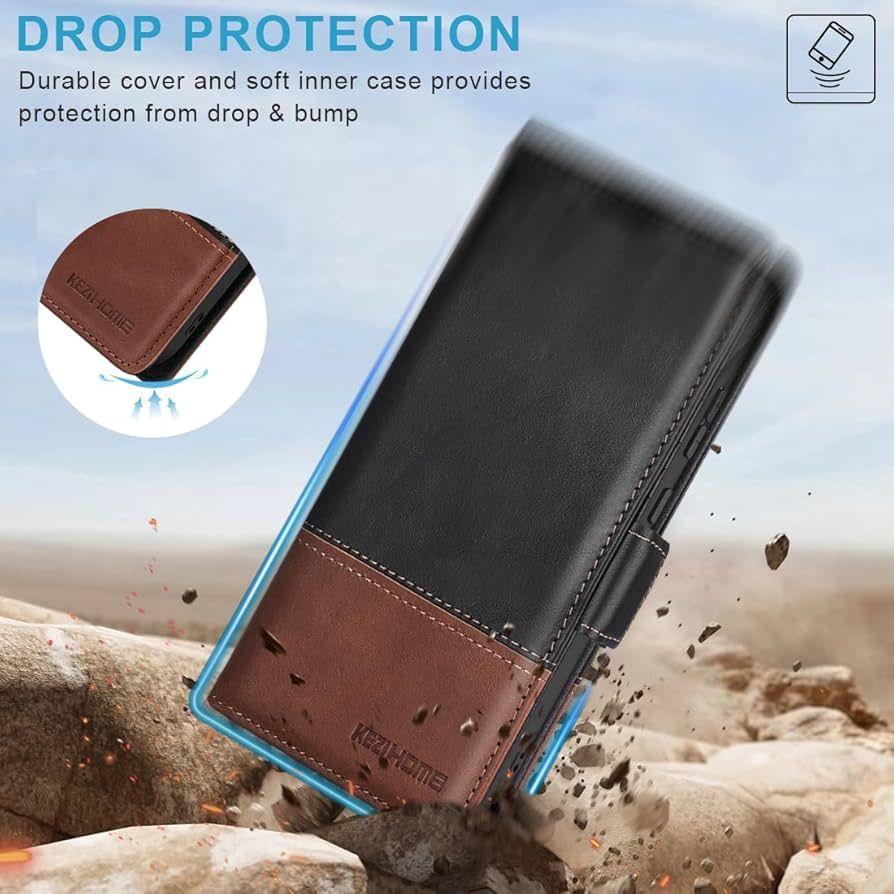 TDG Samsung S25 Ultra Q6 Detachable FlipCase, BlackBrown