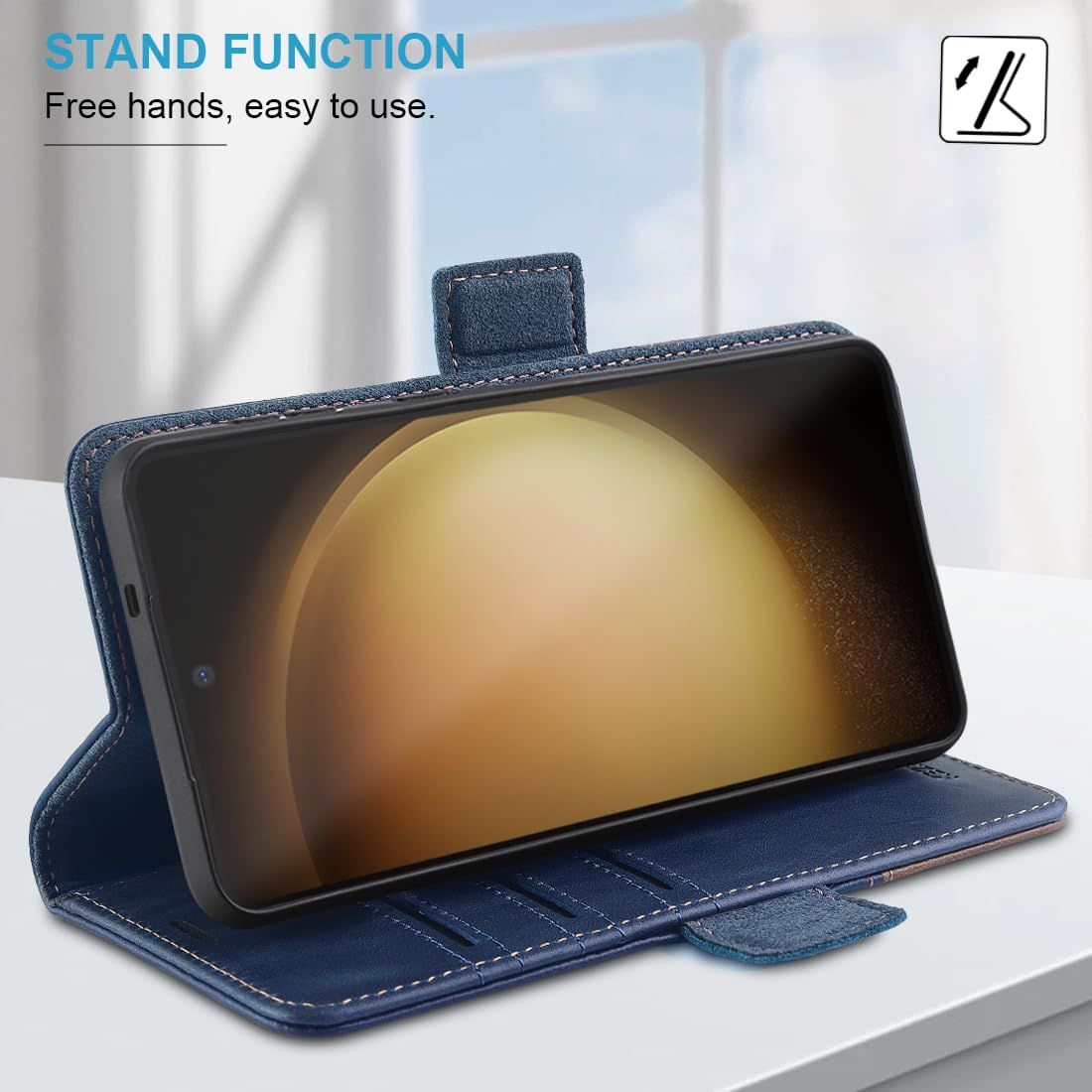 TDG TDG Samsung S25 Ultra Q6 Detachable FlipCase, BlueBrown