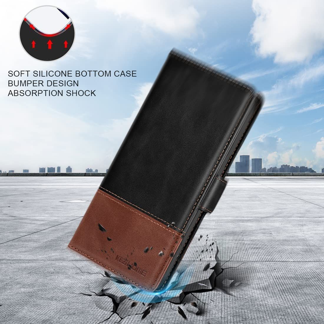 TDG Samsung S25 Ultra Q6 Detachable FlipCase, BlackBrown