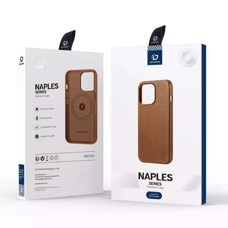 Dux Ducis Naples iPhone 14 Pro Max Brown