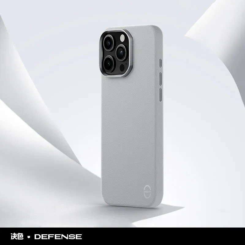 x-doria Defense iPhone 16 Pro Max Light Leather MagSafe Case, White