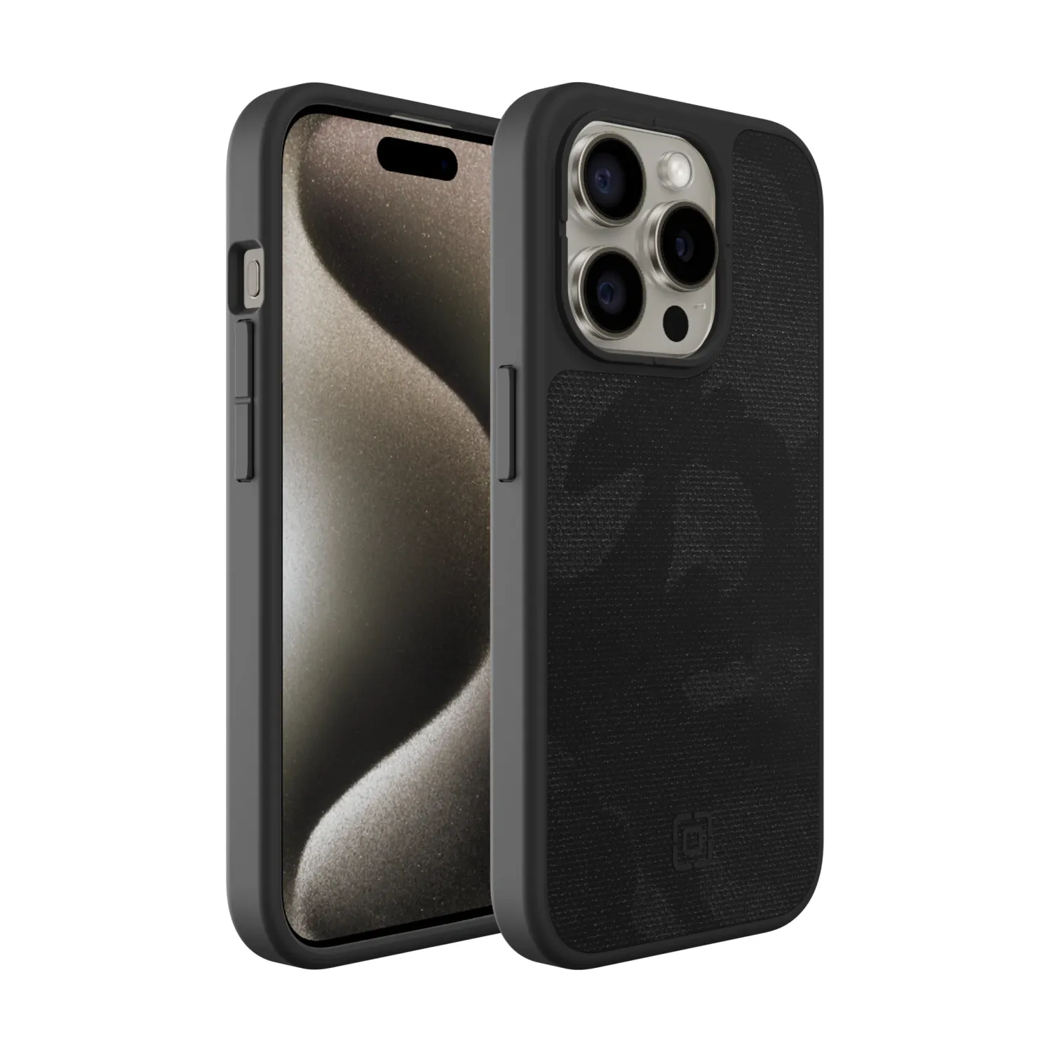 Incipio iPhone 15 Pro Max cru. Protective for MagSafe, Black Camo