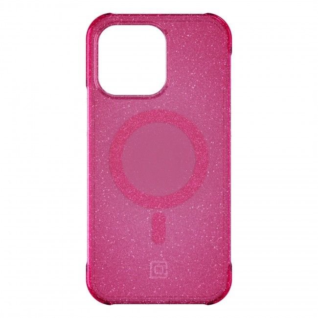 Incipio iPhone 15 Pro Forme Protective Case with MagSafe, Pop Pink Glitter
