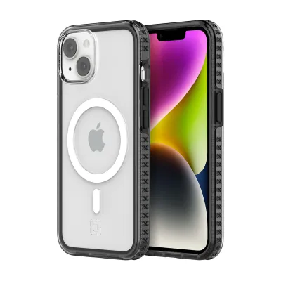 Incipio iPhone 14 Grip, Black/Clear