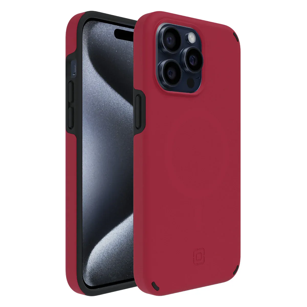 Incipio iPhone 15 Pro Duo for MagSafe, Crimson/Black