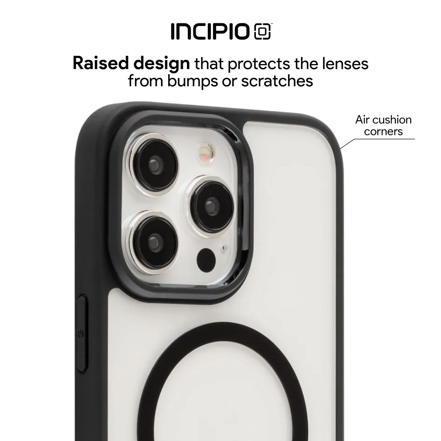 Incipio iPhone 16 Pro Max Velocity MagSafe, Clear/Black