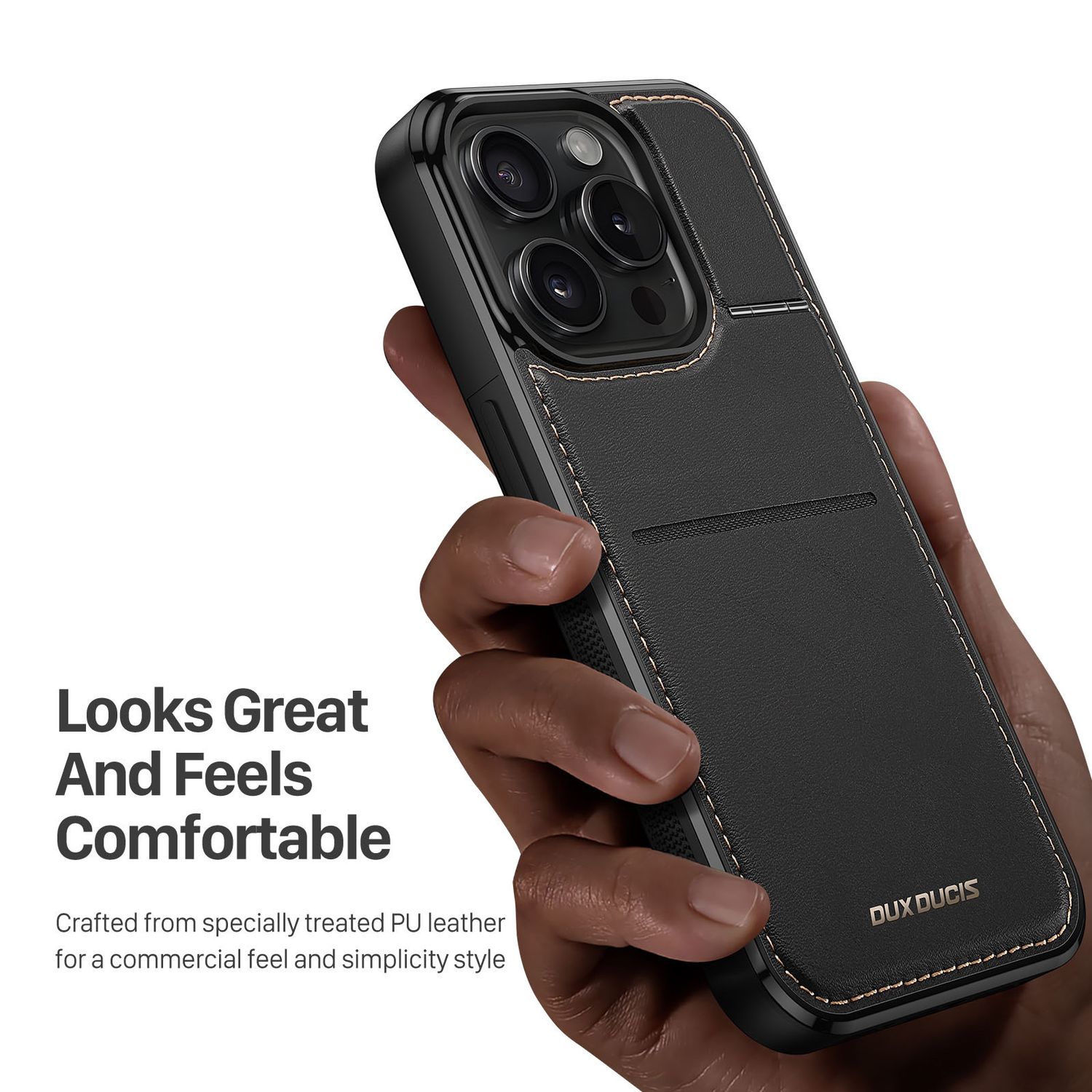 Dux Ducis iPhone 15 Pro Max Rafi with MagSafe, Black