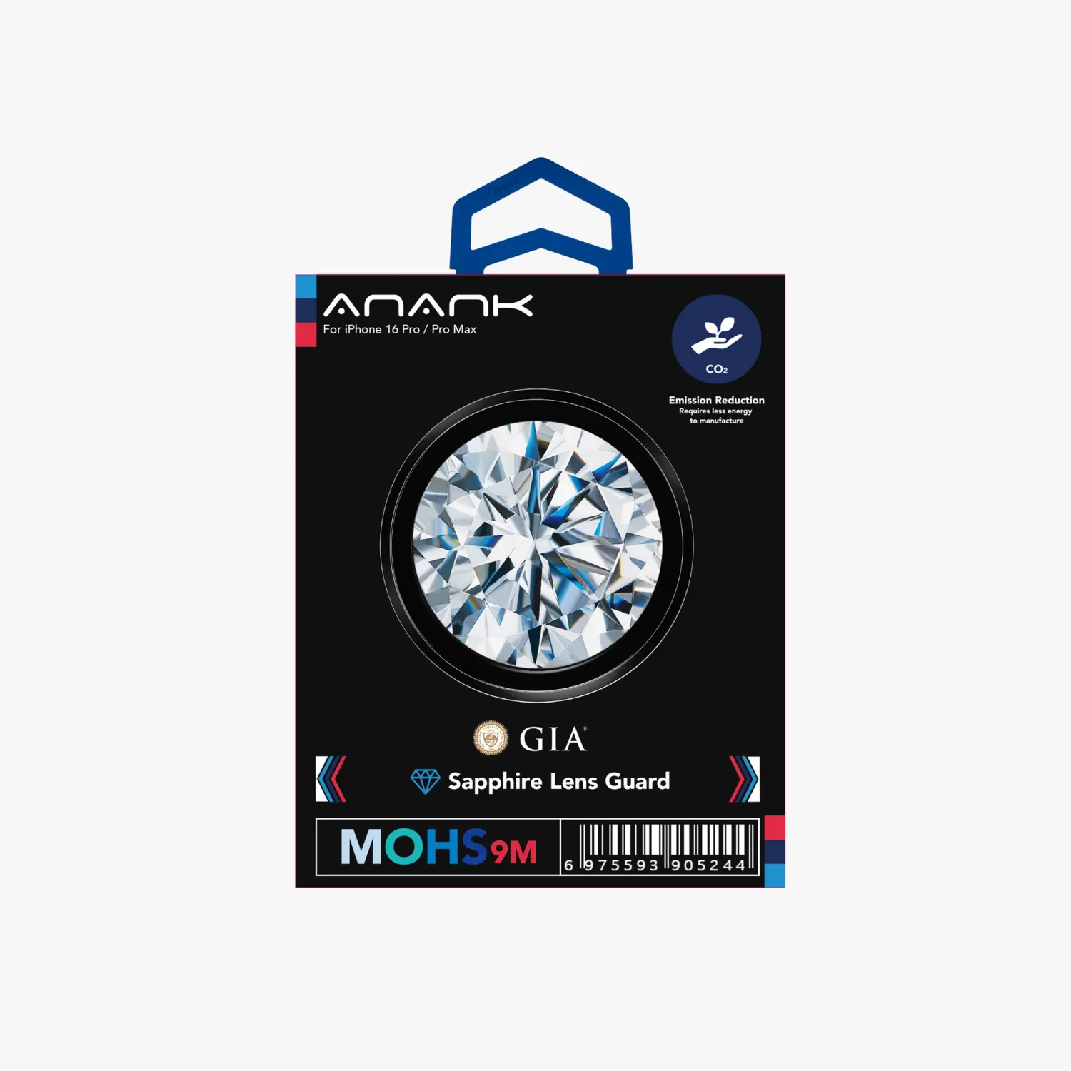 Anank iPhone 16 Pro Max/Pro Lens Protector, Sapphire SILVER