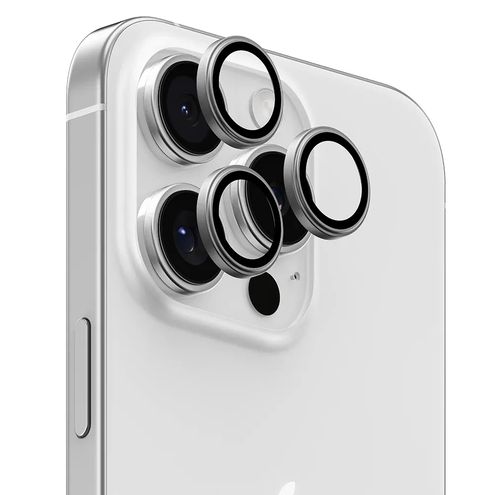 Anank iPhone 16 Pro Max/Pro Lens Protector, Sapphire SILVER