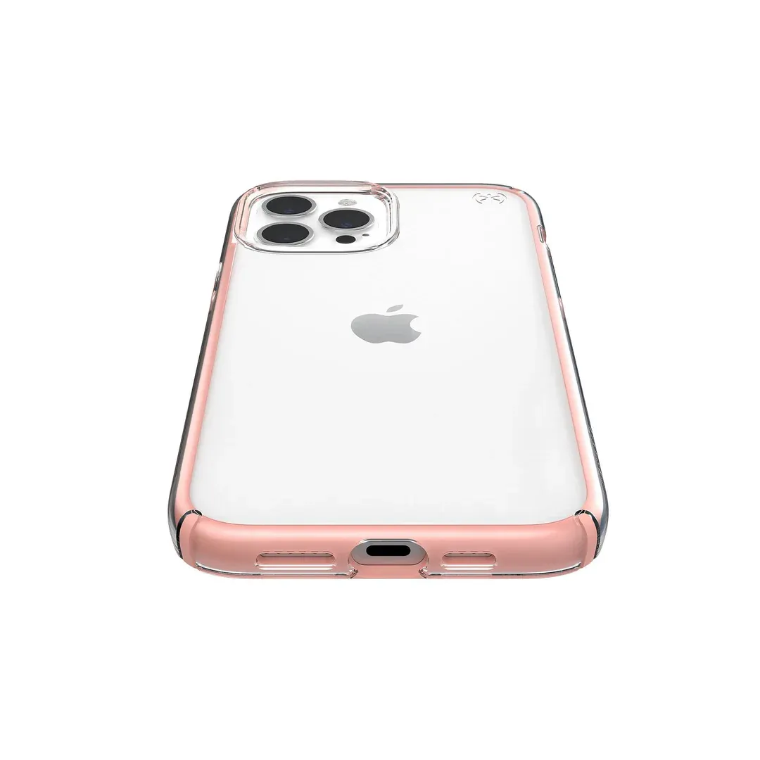 Speck iPhone 12 Pro Max  Presidio Perfect-Clear Geo, Clear/Rosy Pink