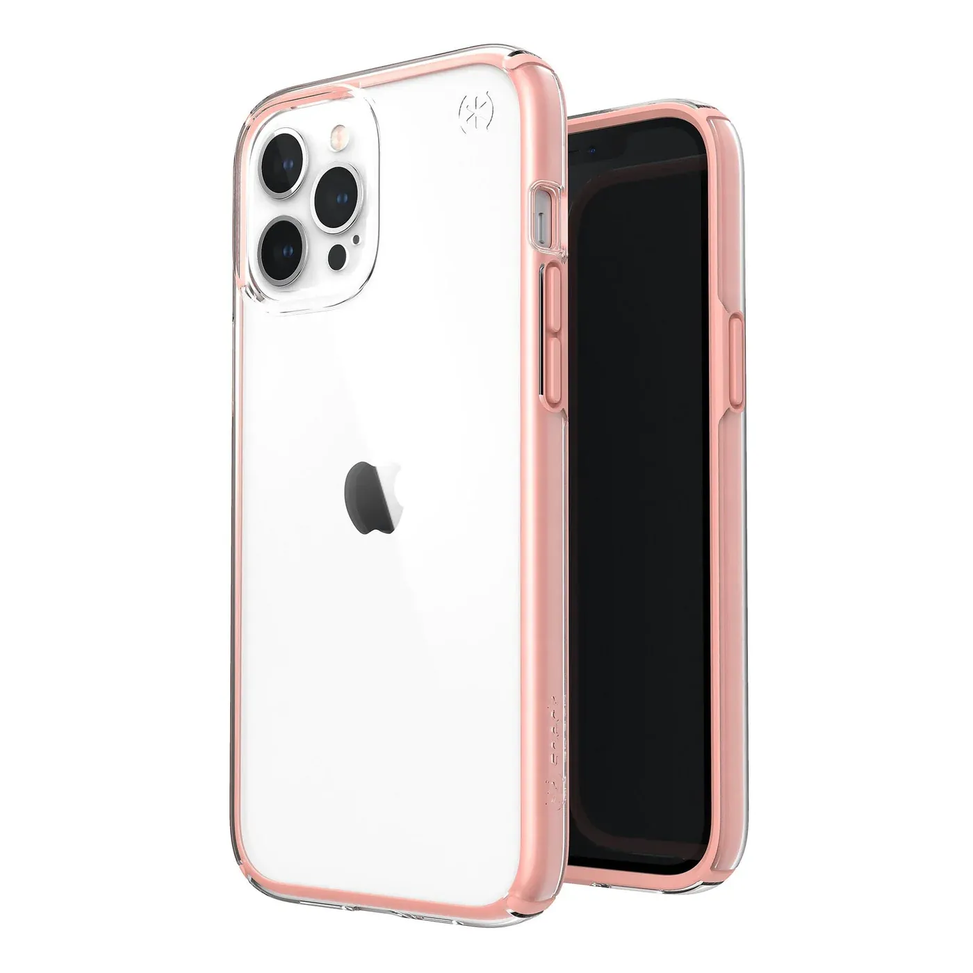 Speck iPhone 12 Pro Max  Presidio Perfect-Clear Geo, Clear/Rosy Pink
