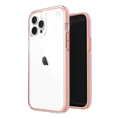 Speck iPhone 12 Pro Max  Presidio Perfect-Clear Geo, Clear/Rosy Pink