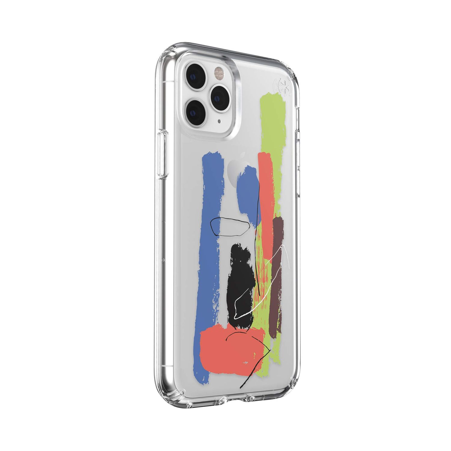 Speck iPhone 11 Pro Presidio Clear Print, Paintsplatter Blue/Clear