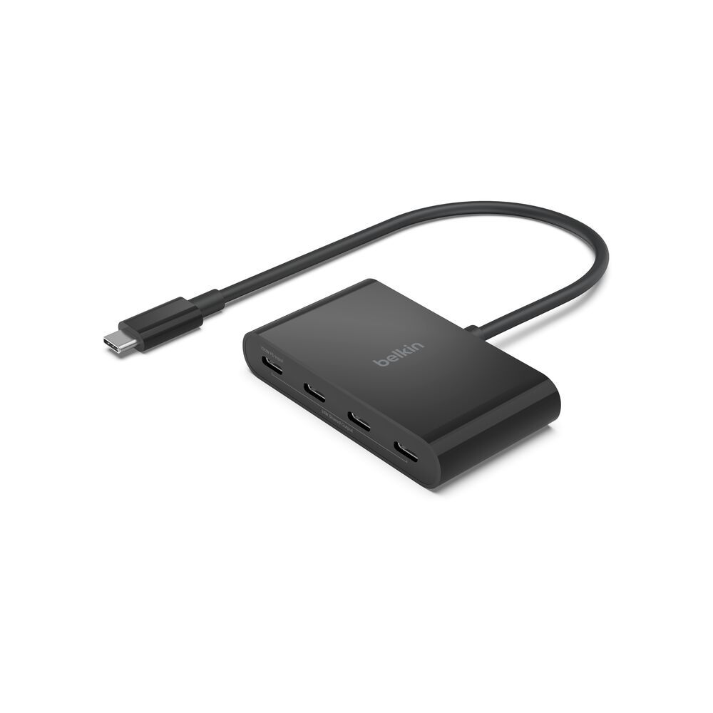 Belkin USB-C 4-Port Mini Hub, Black