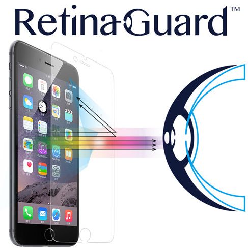 RetinaGuard iPhone 5s/5 Anti-Bluelight Screen Film (1xFront+1xBack), White