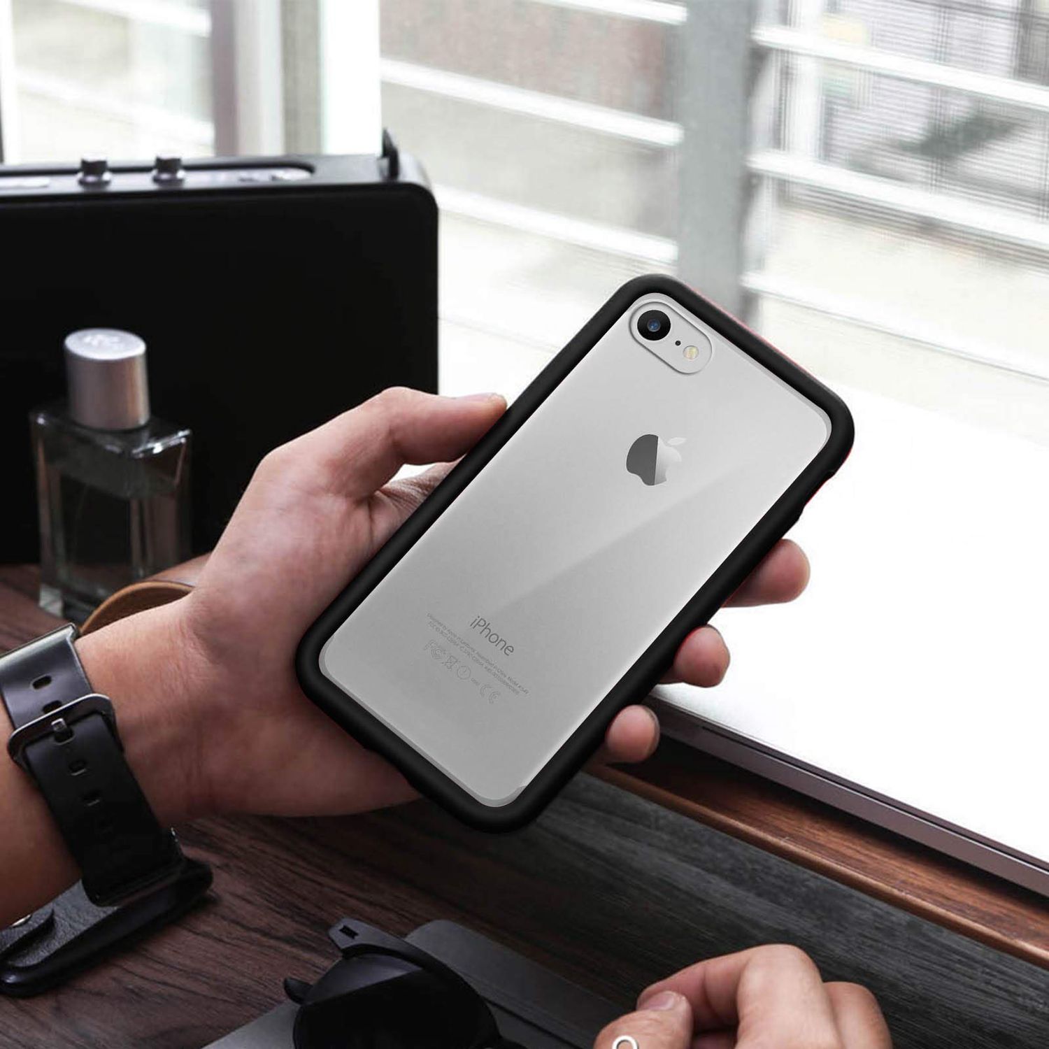 RhinoShield iPhone 7 Plus CrashGuard, Coral Pink