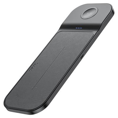 hoco CQ6 Ultra Thin 3in1 Wireless Fast Charger 23W, Black