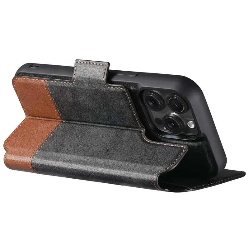 TDG Suteni iPhone 16 Pro Q6 Detachable Flip Case, BlackBrown