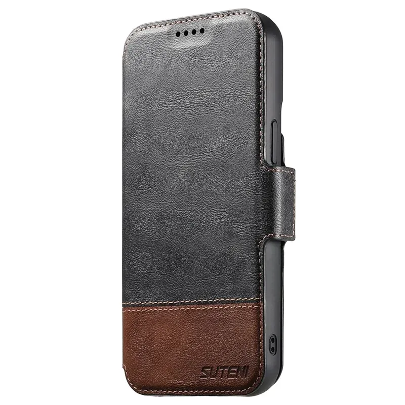 TDG Suteni iPhone 16 Pro Q6 Detachable Flip Case, BlackBrown