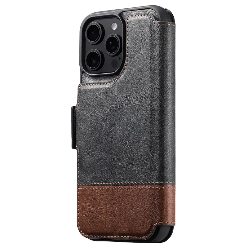 TDG Suteni iPhone 16 Pro Q6 Detachable Flip Case, BlackBrown