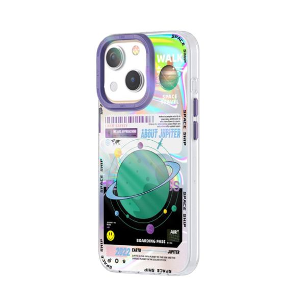 TGViS iPhone 14 Pro Space Series Spaceman, Purple