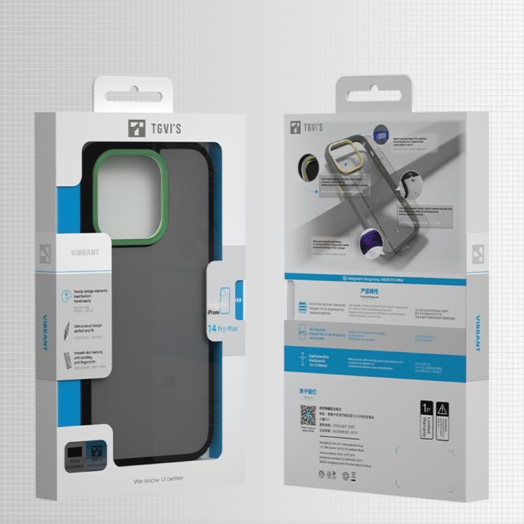 TGViS iPhone 14 Pro Vibrant Series, Purple