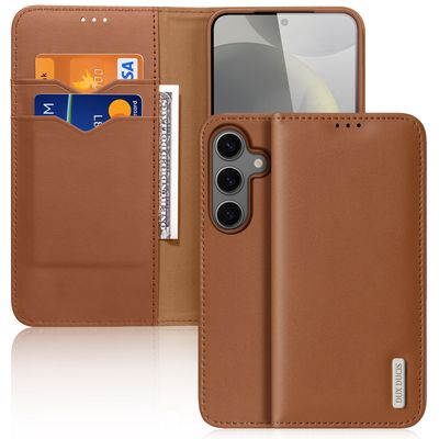 Dux Ducis Samsung S25 Edge Hivo Leather Case, Brown