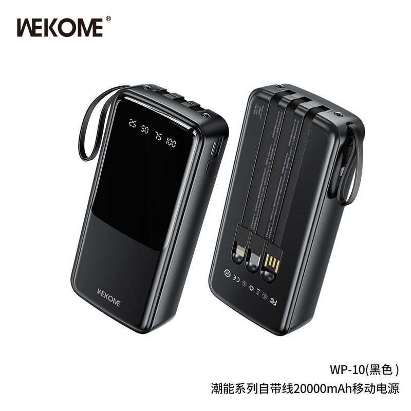 Wekome 10K Powerbank P002 , Black