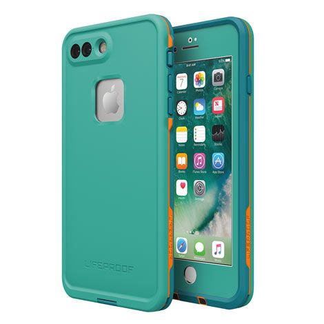 LifeProof iPhone 7 Plus Fre Case, Sunset Bay (Teal/Blue/Mango) (77-53998)