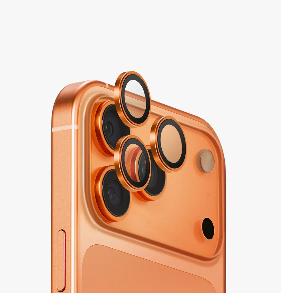 TDG iPhone 17 Pro Full Lens Cover, Orange