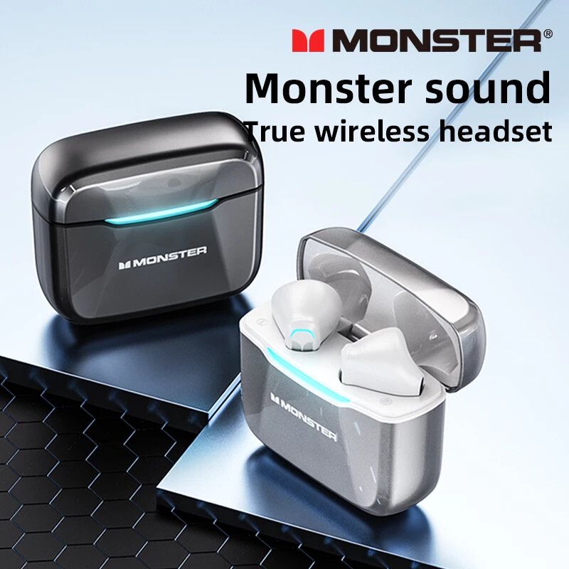 Monster Airmars GT11 Wireless Gaming Headphones, Space Gray