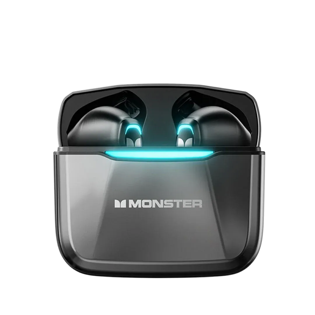 Monster Airmars GT11 Wireless Gaming Headphones, Space Gray