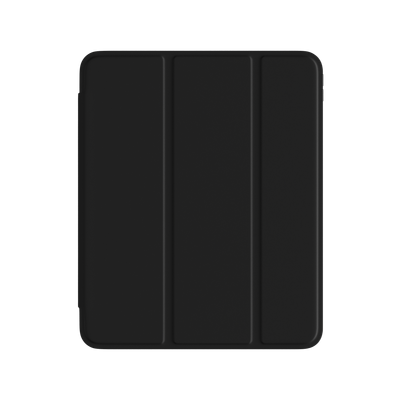 Comma iPad Air 4 10.9" Leather Case with Apple Pencil Slot, Black