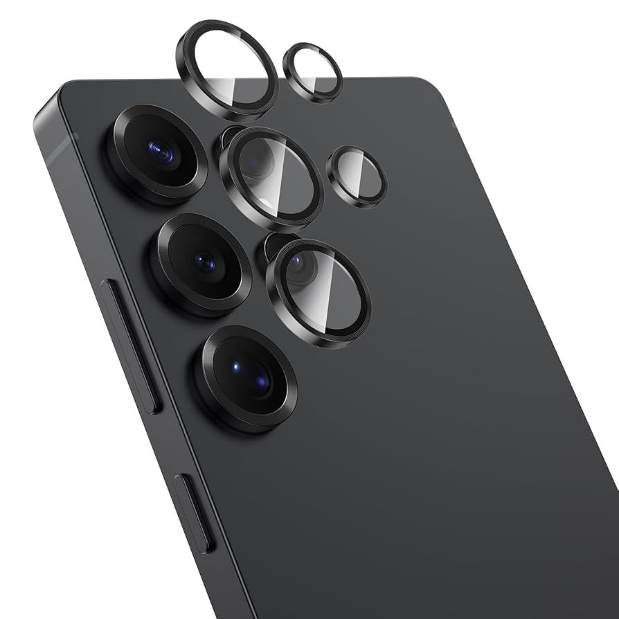 TDG Kuzoom Samsung S25+ AR Lens Protector, Black