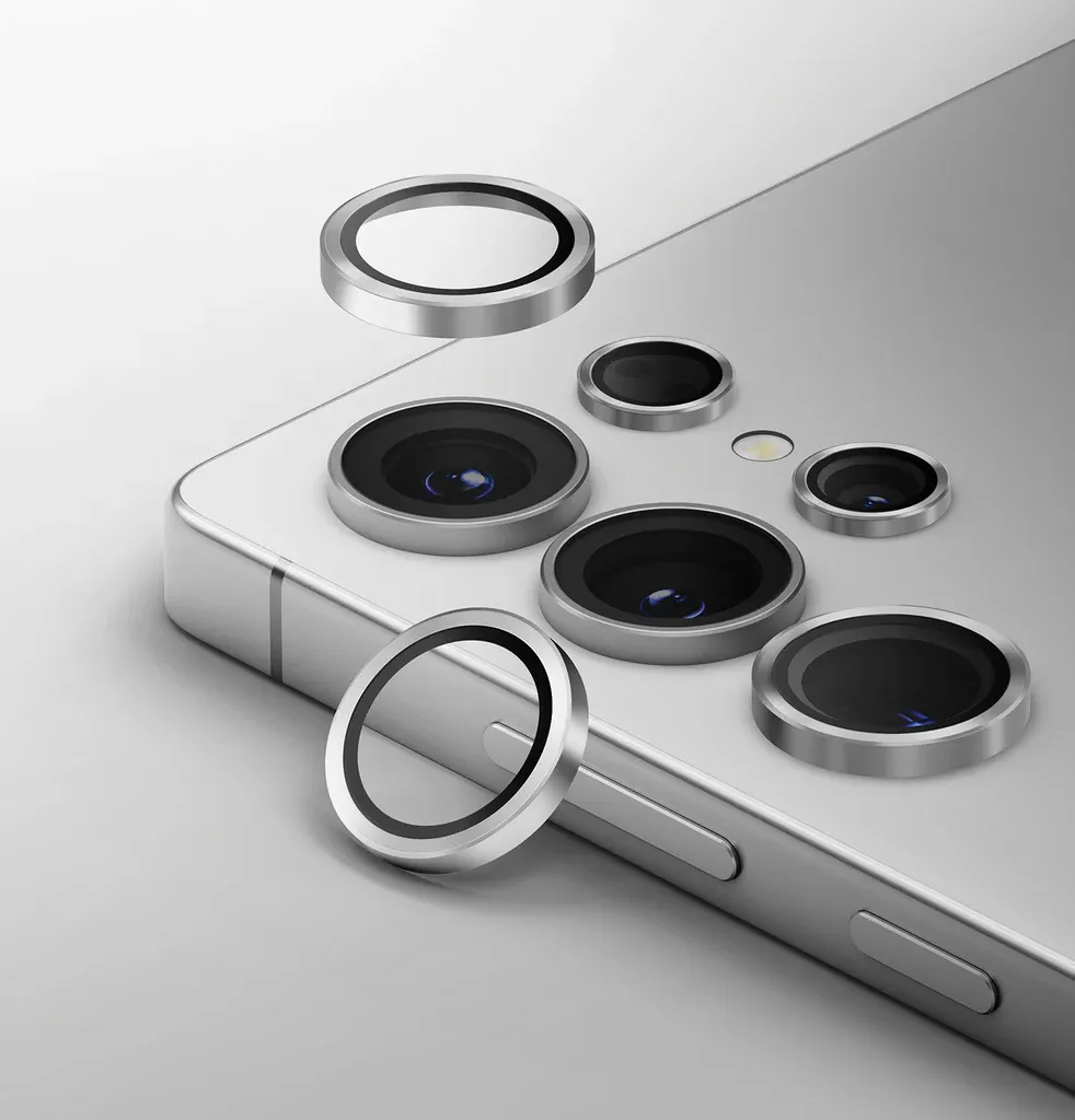 TDG Kuzoom Samsung S25 Ultra AR Lens Protector, Silver