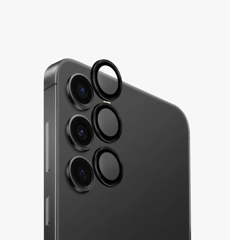 TDG Kuzoom Samsung S25+ AR Lens Protector, Black